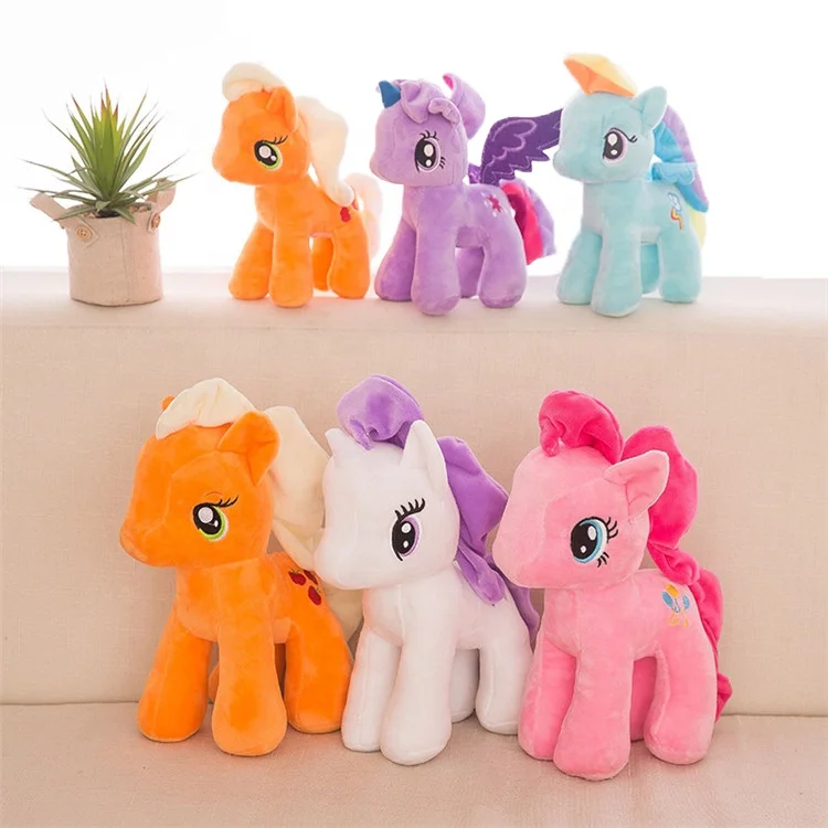 
Wholesale Cheap Stuffed Unicorn Animal Plush Horse Little Horse Pony Baby Toy 