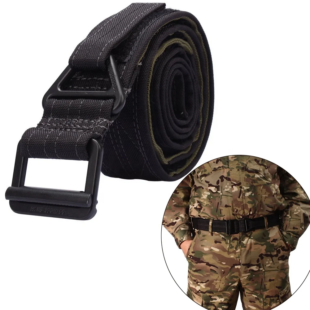 Tactical mens nylon fabric Belt Camouflage 1050D waterproof&durable Heavy Duty EDC Belt for Fire Fighter and Instructor