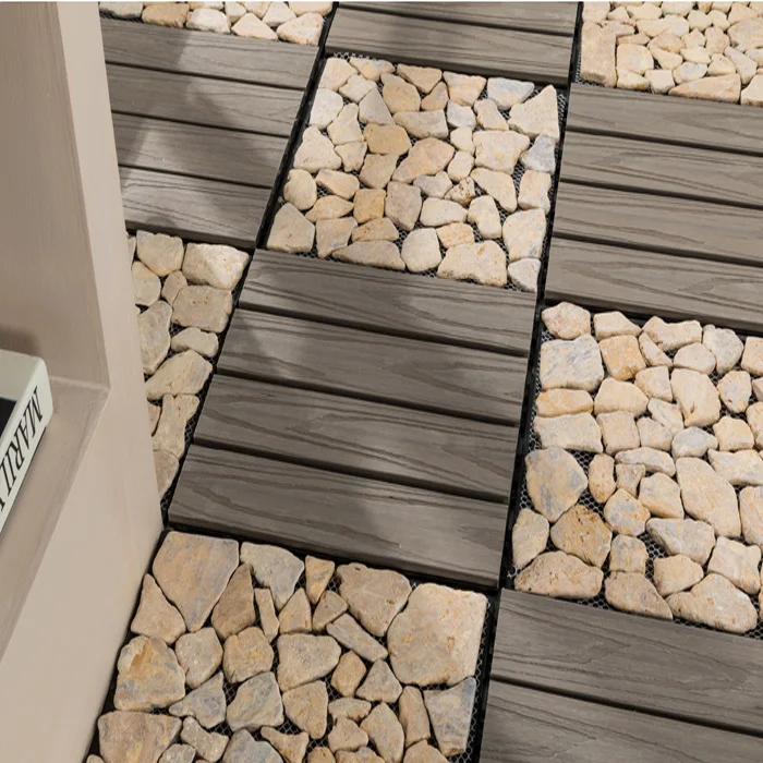 Outdoor plastic wood floor balcony bathroom garden DIY  stone anti-corrosion ecological brick