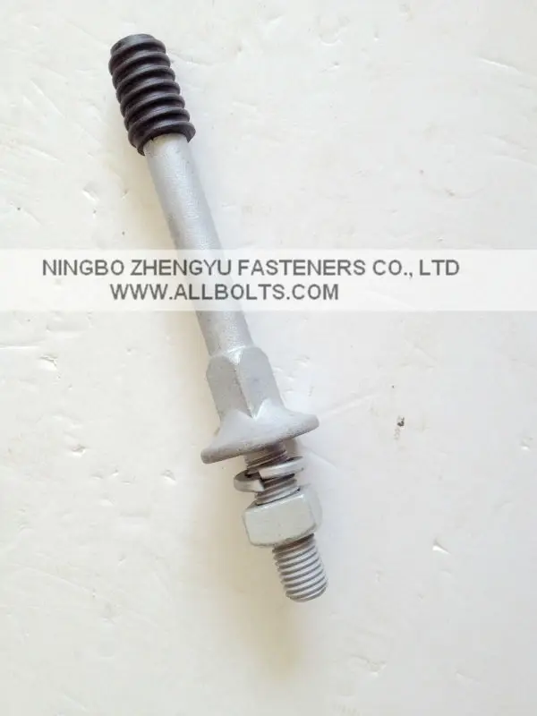 electrical accessories high low voltage forged steel pin insulated clevises pole top pin guy clamp cable suspension clamp