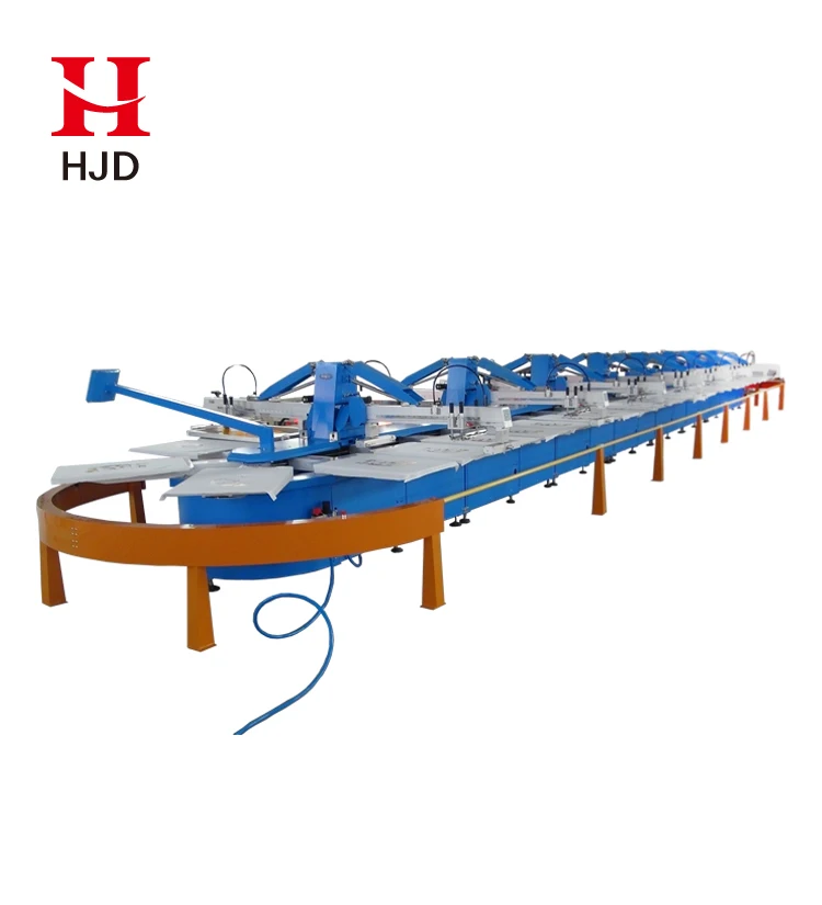 High quality 8 or 10 color T-Shirt automatic carousel screen printing machine