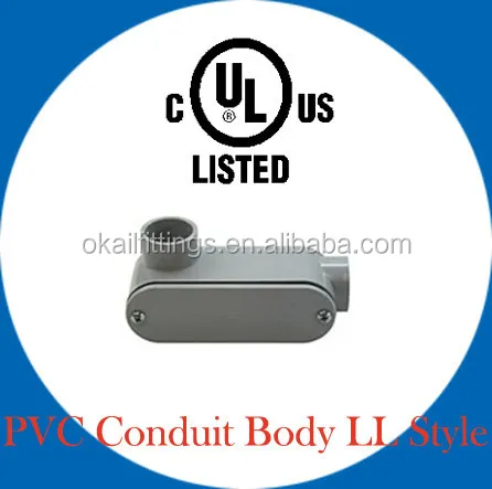 PVC Conduit body, Conduit Outlet Body, LL type
