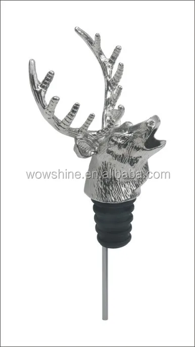 Bull head Zinc alloy wine bottle pourer