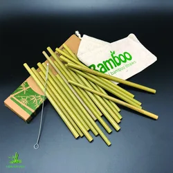 22cm bamboo straw drinking hot selling reusable strawseco-green wheat straw