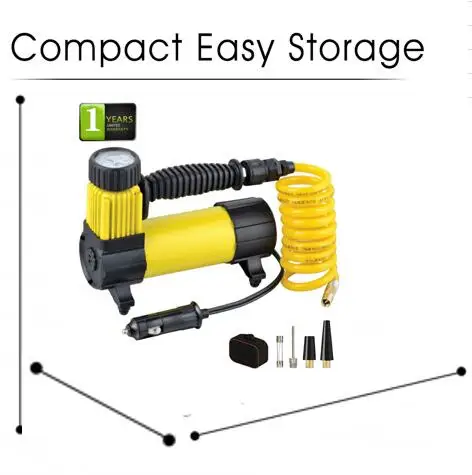 4x4/4wd/offroad 12V 150psi mental Car air compressor/Car portable air pumper/Tire inflator with LED light