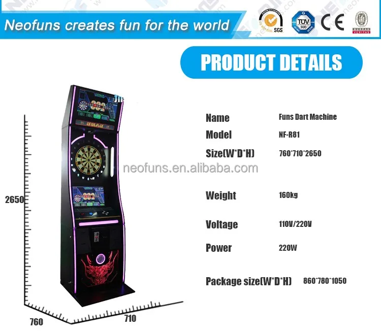 2018 hot sales electric dart machine for club competition