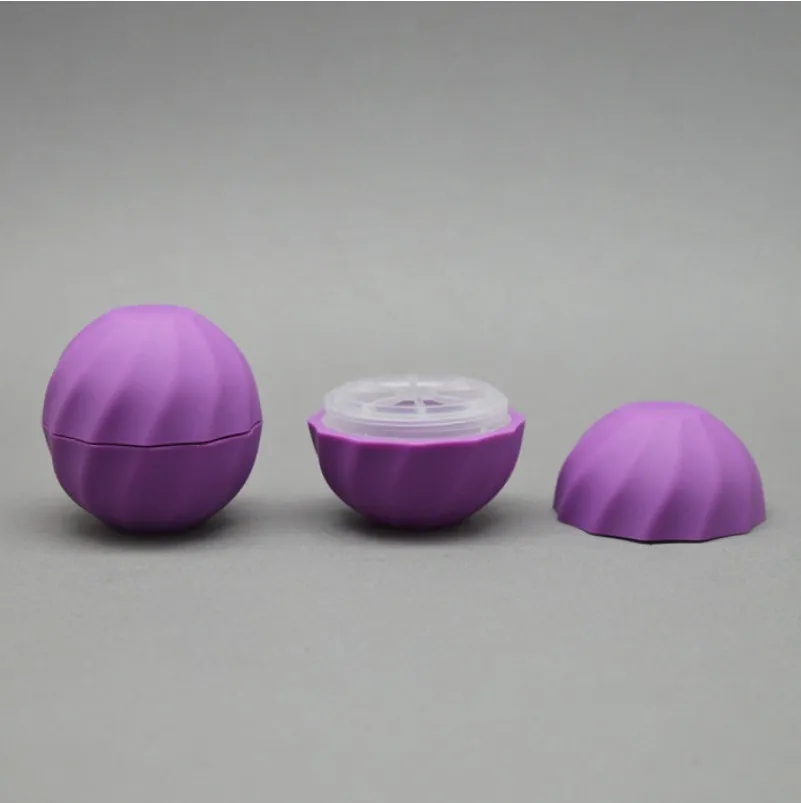Makeup free samples 7g lip balm ball container / mini lip gloss container