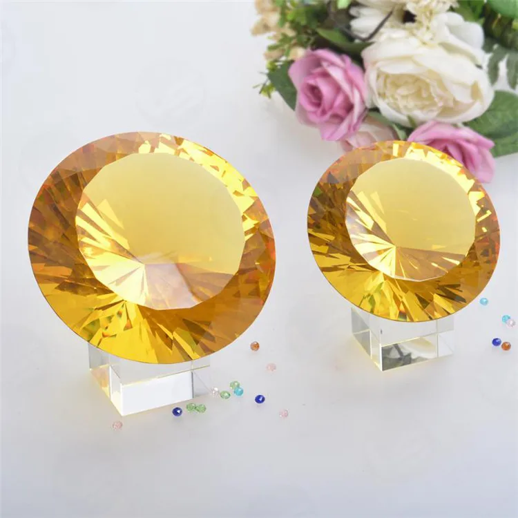 Crystal diamond shining k9 colored crystal diamond , decorative crystal glass stones