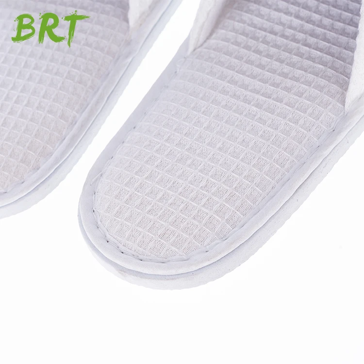 Eco-Friendly Disposable Hotel Slippers Cheap Waffle Slippers