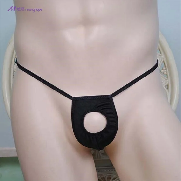 Best quality erotic hot open men sexy lace panty lingerie with hole for dick