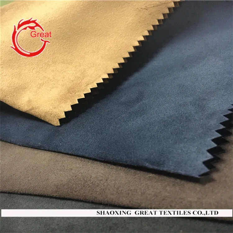 160gsm and 140cm 100% polyester Woven Weft knitting suede fabric