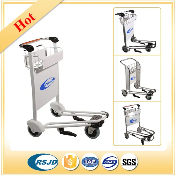 Нержавеющая сталь 250 кг аэропорт пассажир багажной тележки