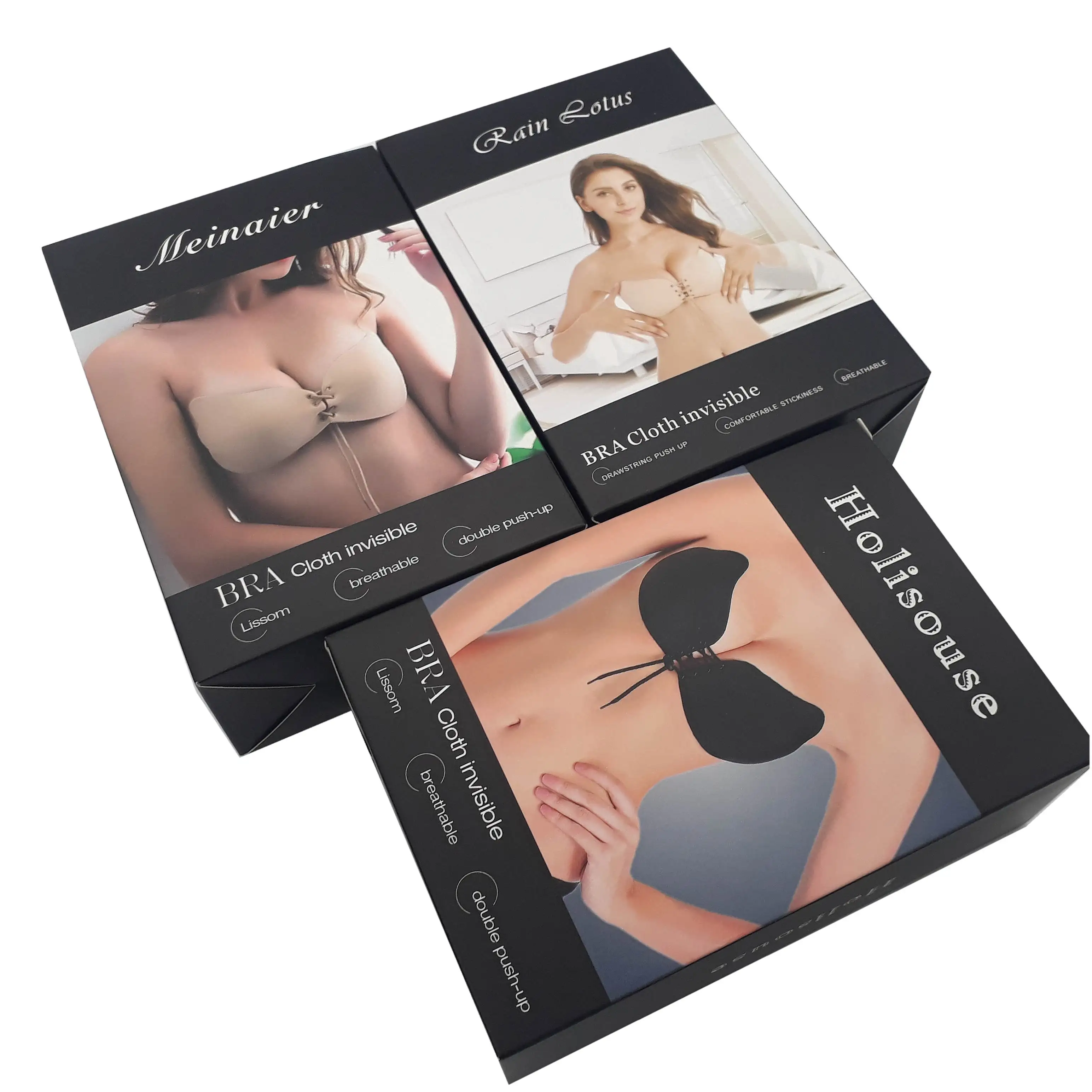 manufacturer custom bra brassiere lingerie underwear paper packaging boxes container and instruction manual label tag printing