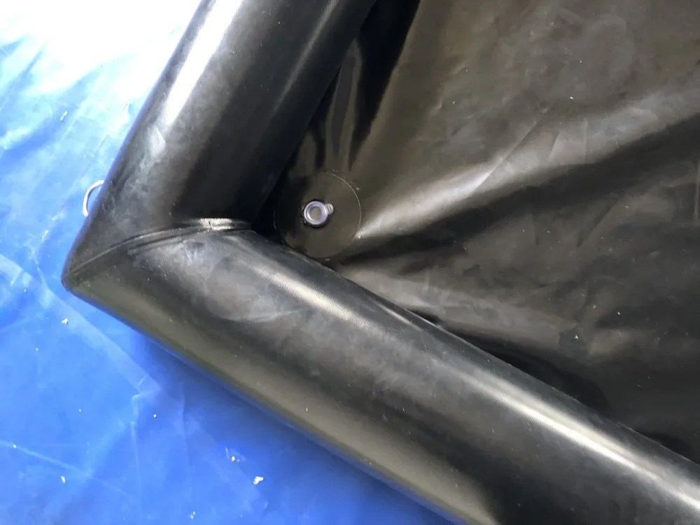 Easy set up Portable water collector Containment Mat inflatable car wash mat