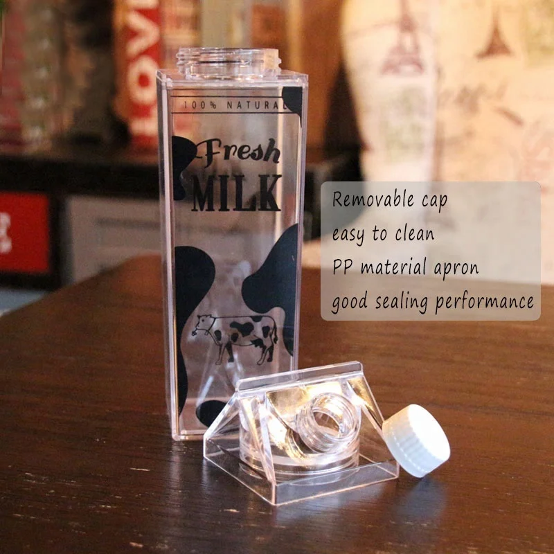 Customized 500ML Plastic None Protein Shaker Milk Box