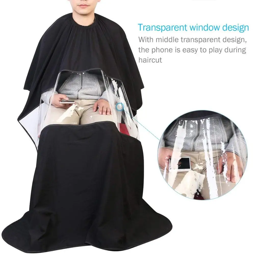 Hair Cutting Cape Pro Salon Hairdressing Hairdresser Cloth Gown Barber Black Waterproof Hairdresser Apron Haircut capes