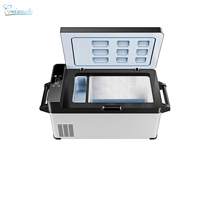 CeeinAuto Big Capacity Cooler In-Car Refrigerator APP Car Fridge DC12V/24V Camping Freezer