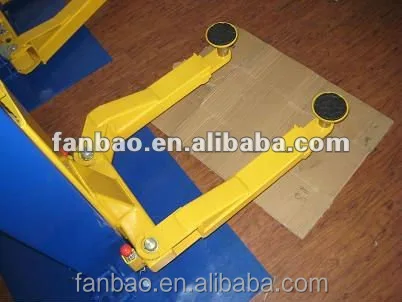 hydraulic Double cylinder gantry lift Clear floor design car service lift