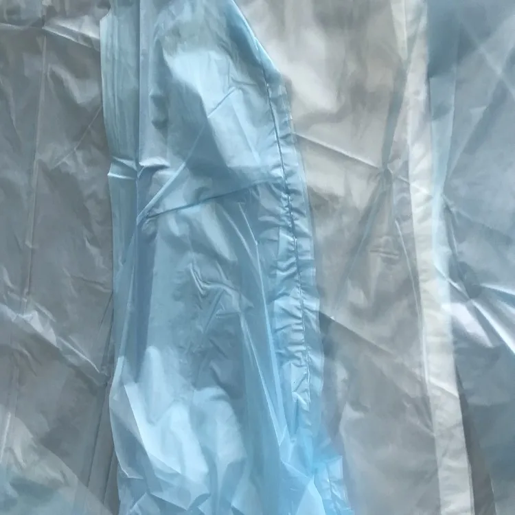 JWIG6001 China Factory Disposable Waterproof CPE/PE plastic Gown/clothes