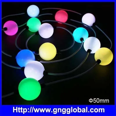 Waterproof outdoor use Addressable led pixel ball string light
