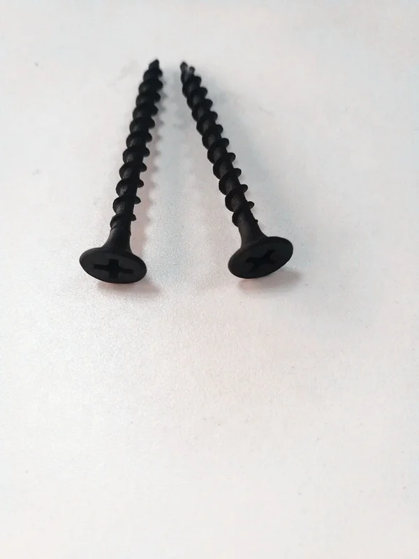 
China factory bugle head black drywall screw with black phosphated,drywell screw 