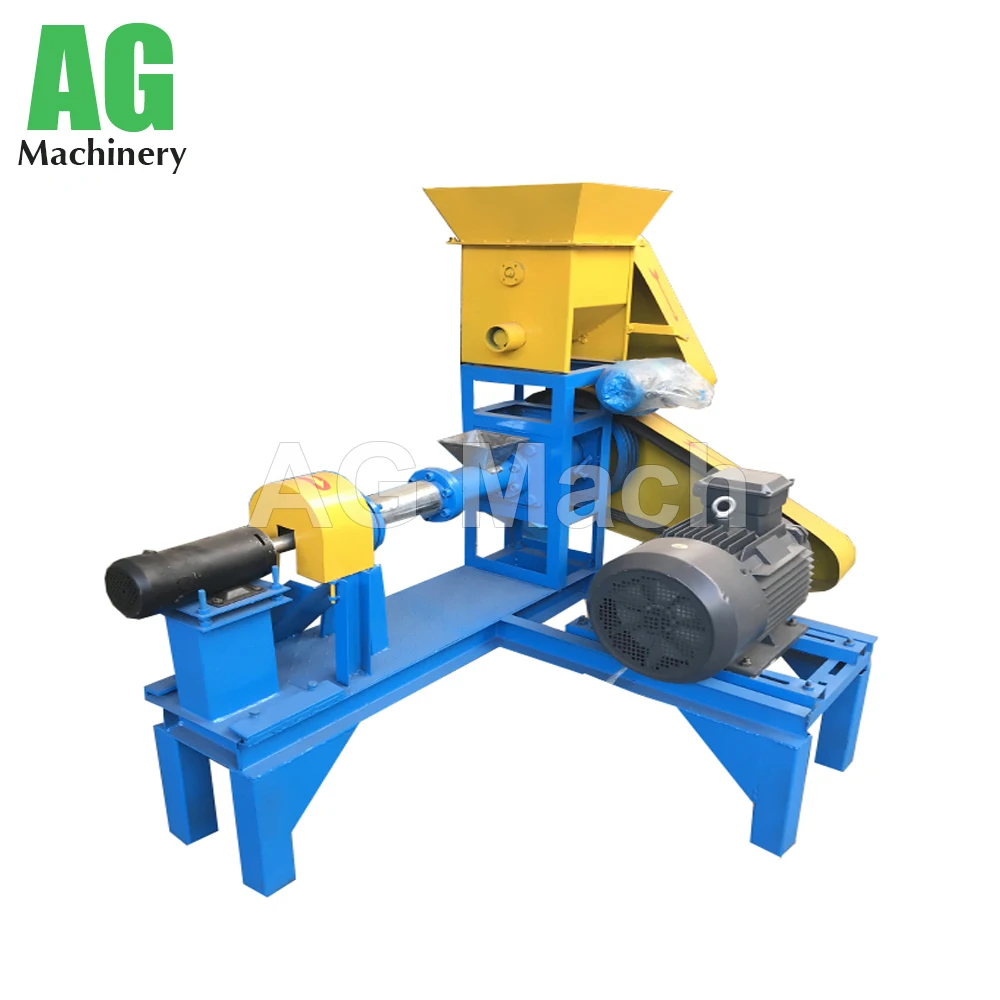Manufactory direct fish feed pellet forming machine mini fish feed floating extruder machine
