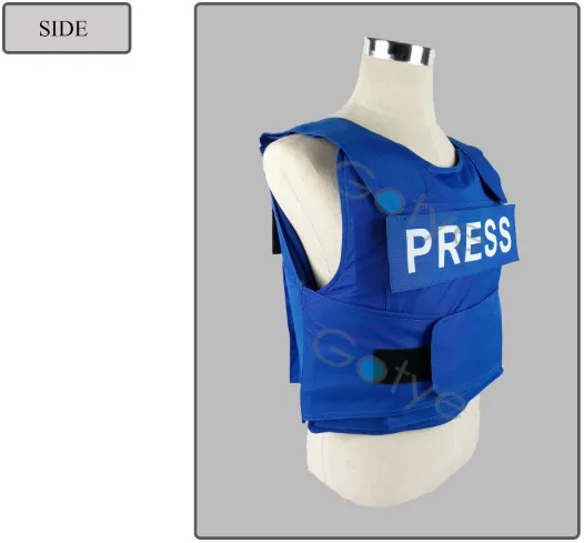 Синий пресс Тактический NIJ IIIA пуленепробиваемый жилет