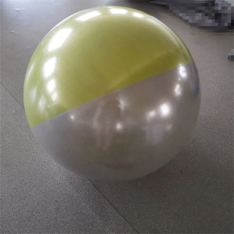double color pvc pilates Yoga Ball with Pump gym ball