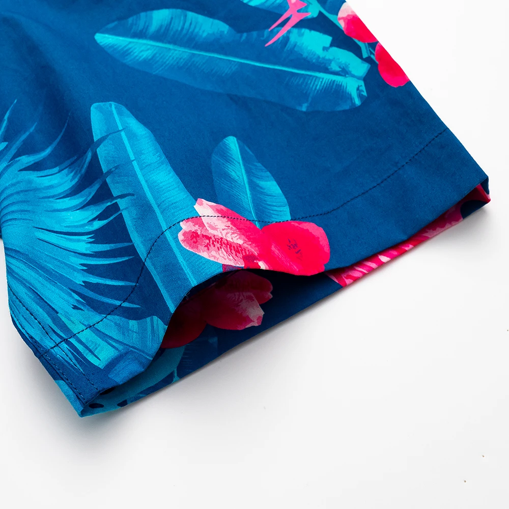 Mens Digital Printed Pattern Wholesale Shirt Plus Size Beach Hawaiian Silk Shirts For Men Custom