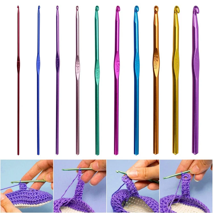 90pcs Aluminum Weave Craft Sewing Collection with Pink Carrying Bag Crochet Hooks Set Ergonomics Knitting Needles Case