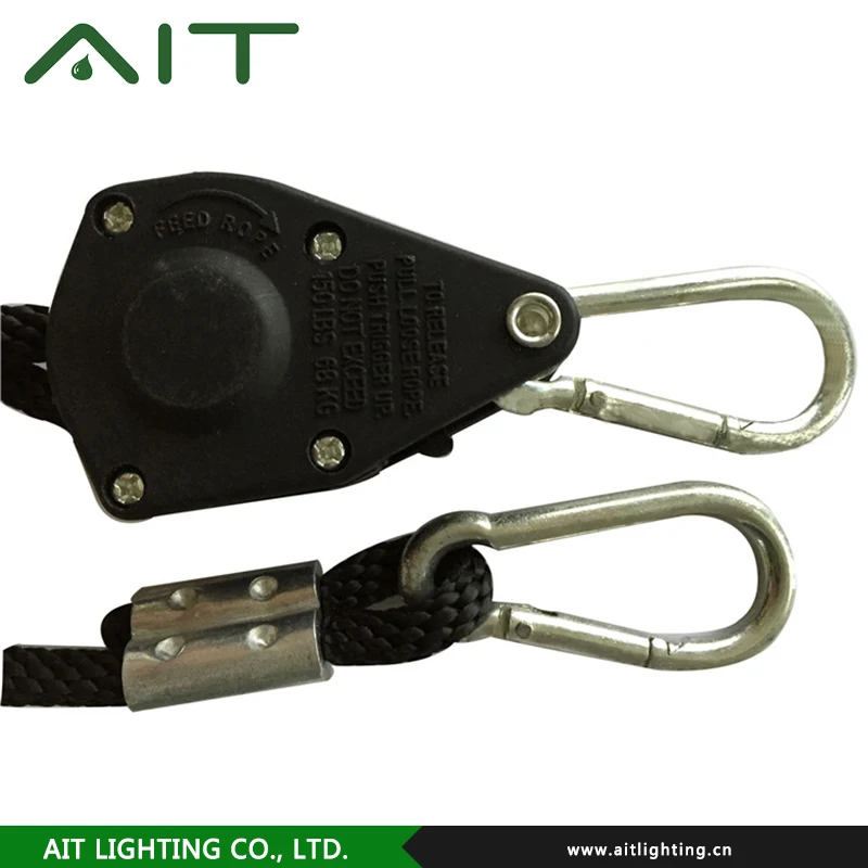 
Direct Manufacturer Garden Tool Grow Light Hanger 1/4 Rope Ratchet 