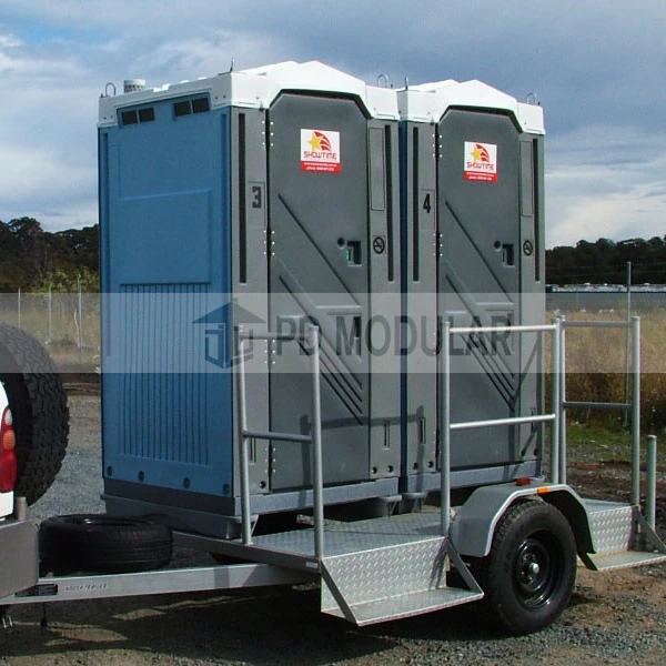 Prefabricated environmental portable  container toilets with trailer container restroom cheap washroom