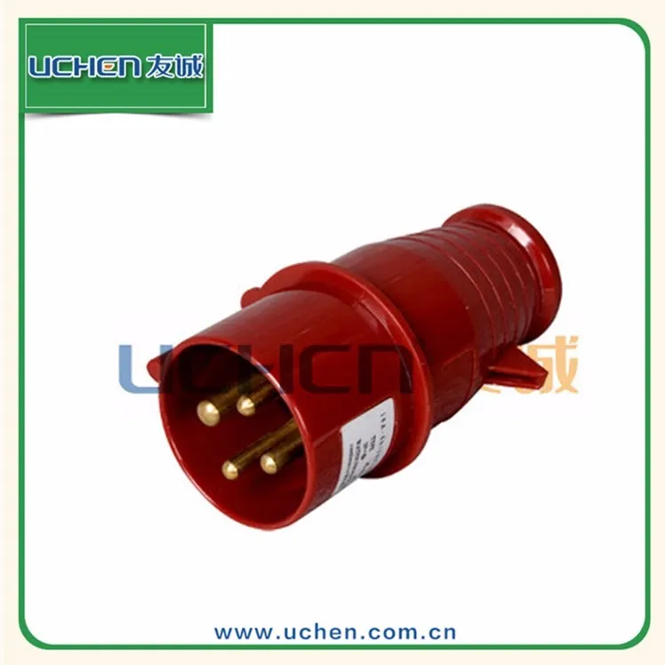 YG FL-14 красного термопластика водонепроницаемая 16amp цве industrial plug