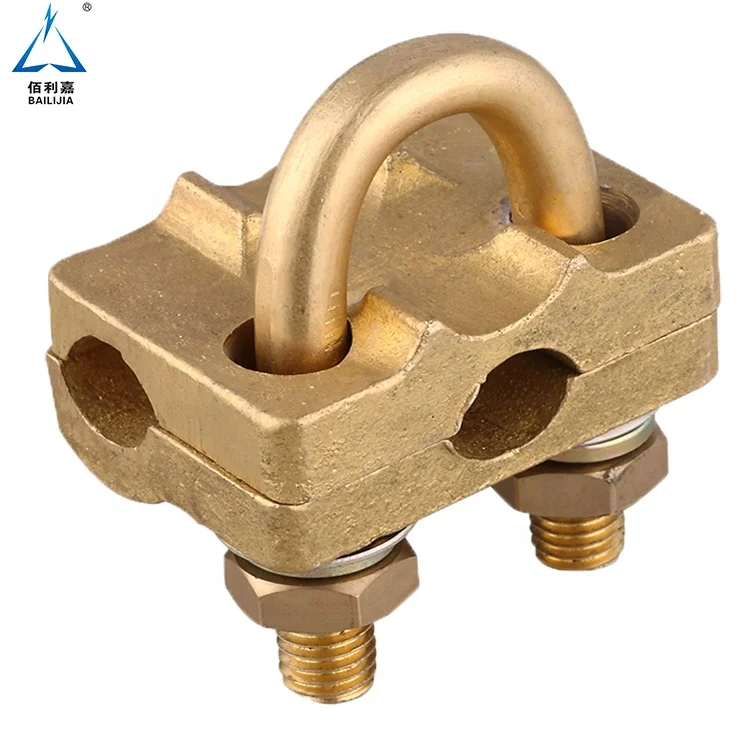Earthing Connection High Strength U-bolt Rod To Cable Clamps