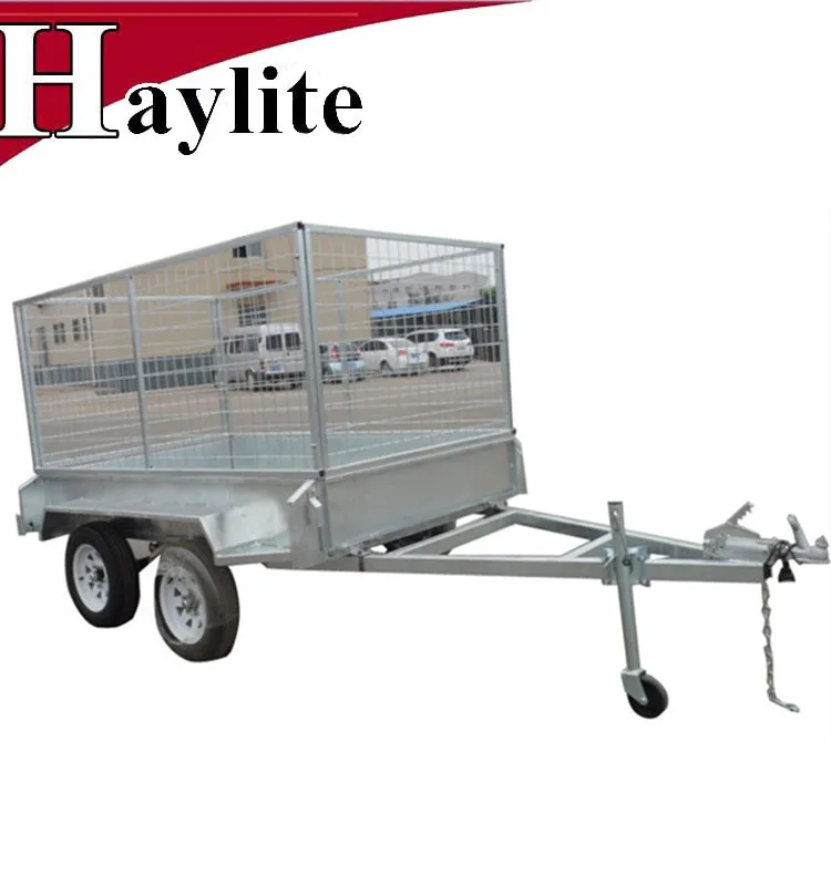 Heavy duty double axle farm box dump trailer for sale