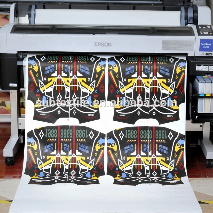 1.1m 0.9m 0.6m 1.6m width 80gsm sticky dye sublimation paper for sportswear and polyester