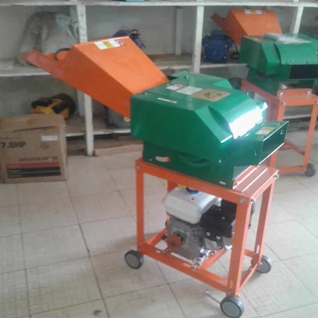 Gasoline engine driven grass cutter/small chaff cutter/animal fodder cutting machine