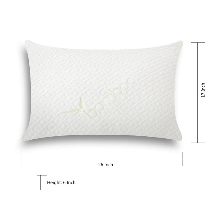 
New Bamboo Rest Pillow Manufacturer Aloe Vera Memory Foam Chips Pillow 