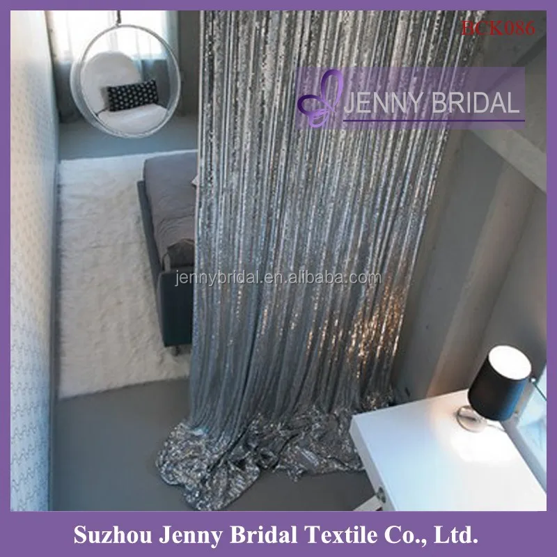 BCK086 занавески с серебряными блестками для ванной комнаты и