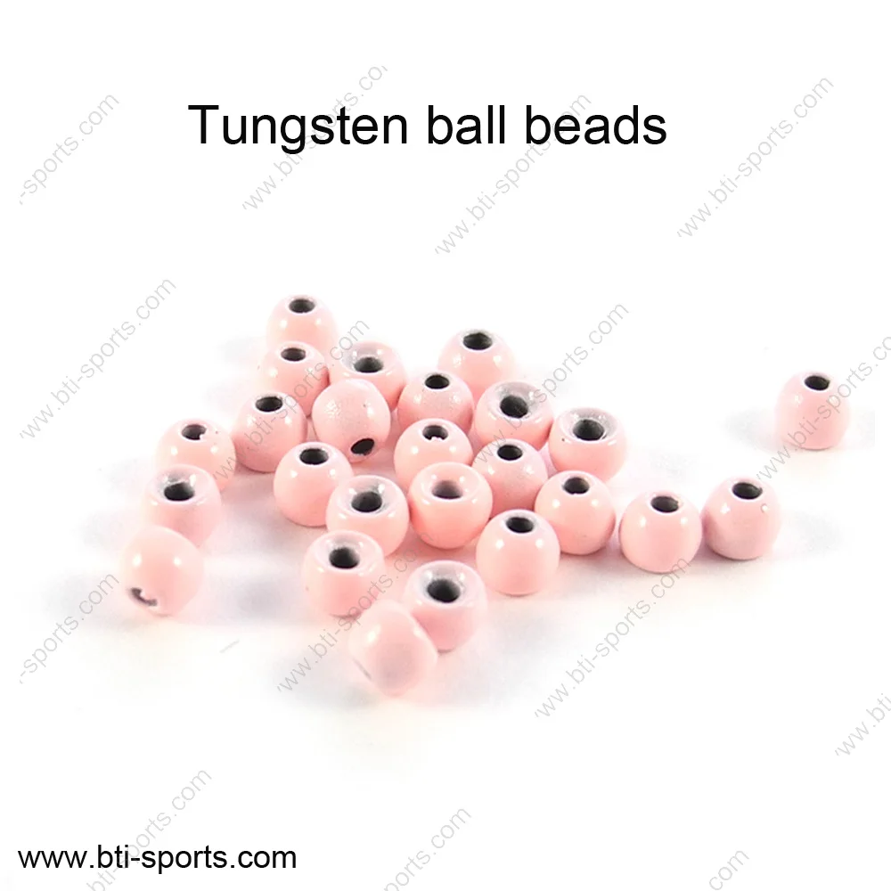 Various custom fly tying tungsten/brass ball beads and neck ring with flexible MOQ and custom design
