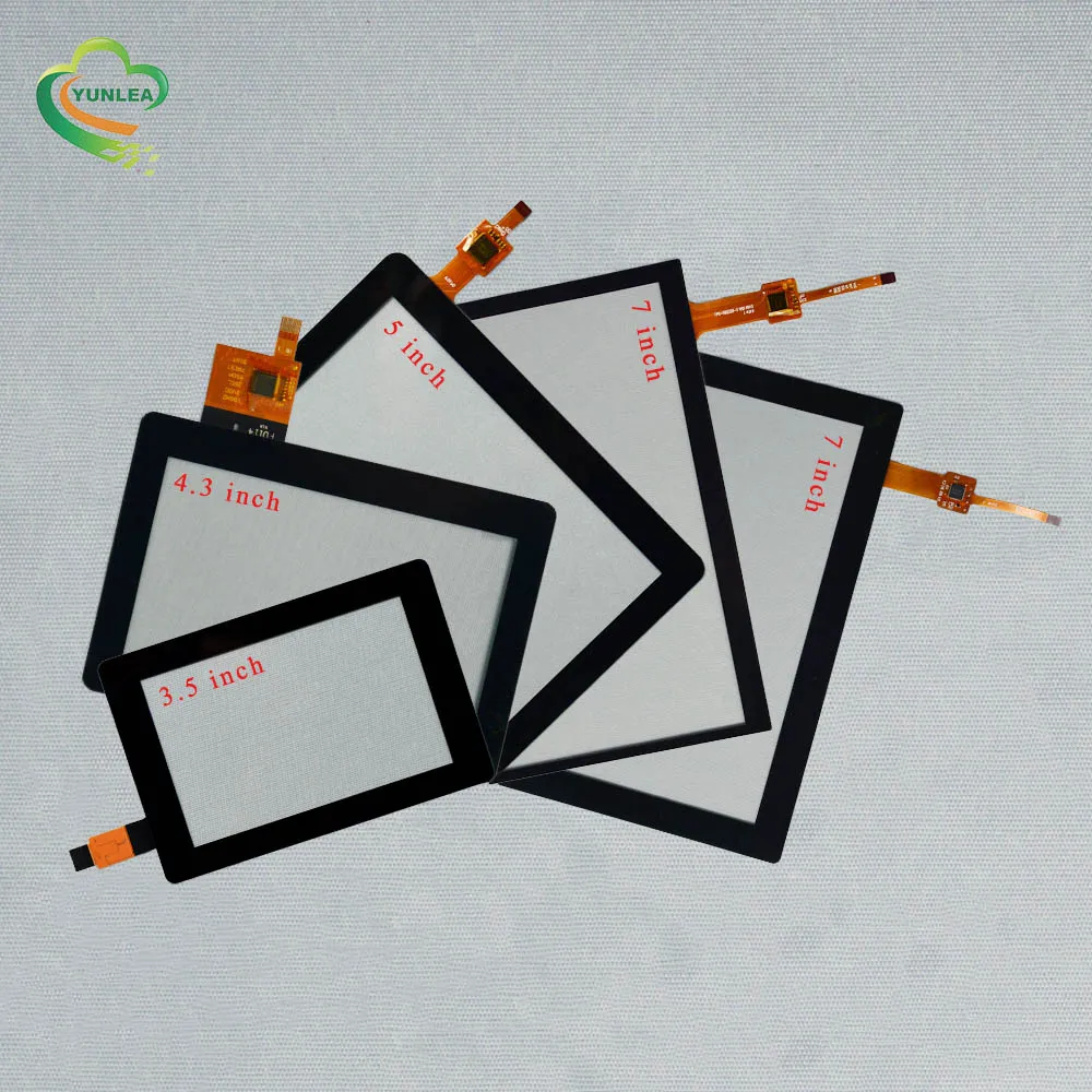 YUNLEA 10.1, 10.4, 12.1, 15, 15.6, 17, 17.3, 18.5, 19, 19.5, 21.5, 23.6, 23.8, 27, 32, 43, 55 inch PCAP touch screen panel kit