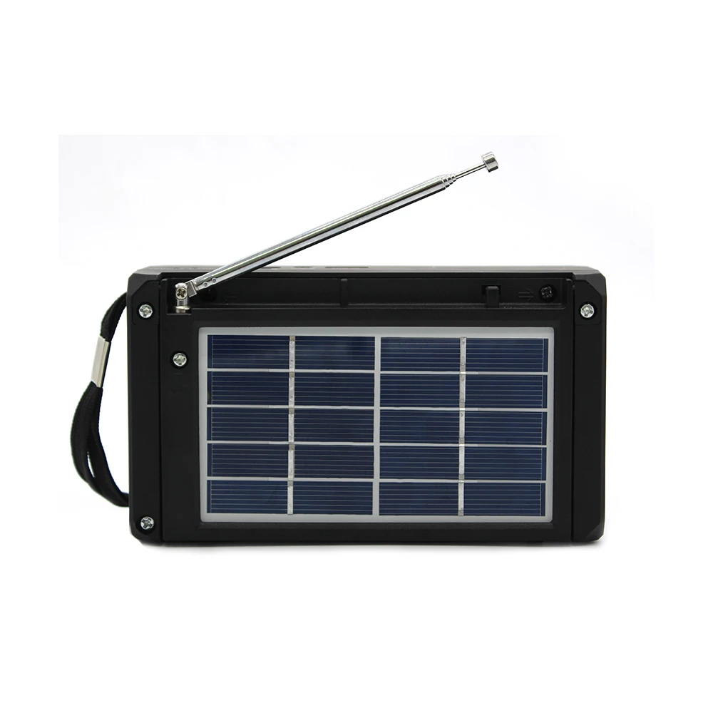 FP-9006BT-S AM FM SW1-4 Bands Rechargeable Portable Solar Powered Multi Band Radio