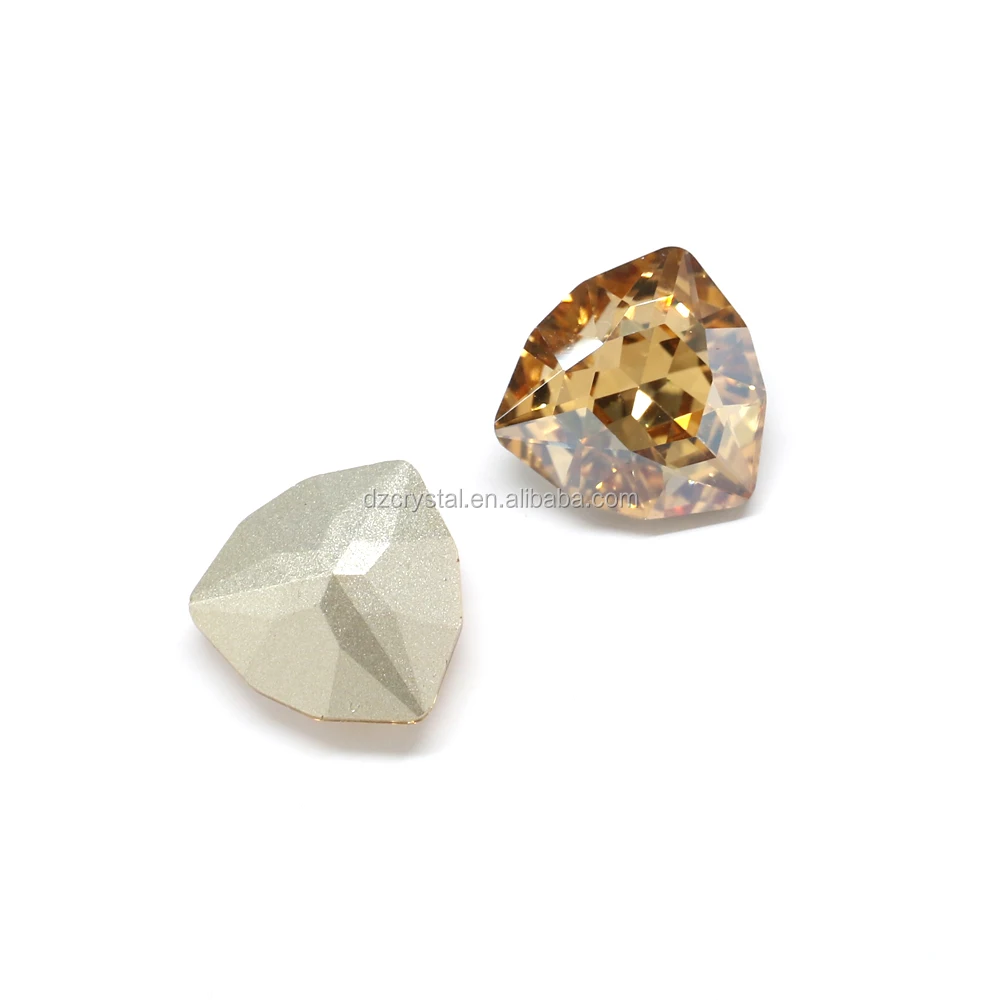 Wholesale Fat Triangle Shape Fancy Crystal Stone Shiny Color For Jewelry Making