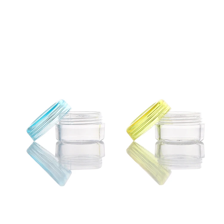 3g 5g 10g 15g 20g 25g 30g 50g cosmetic clear travel cream mini plastic jar