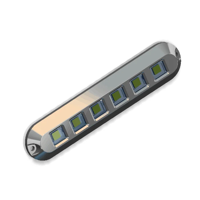 IP68 6 Вт ступенчатая лестница из нержавеющей стали 316L подводная лодка док-станция морская светодиодная световая