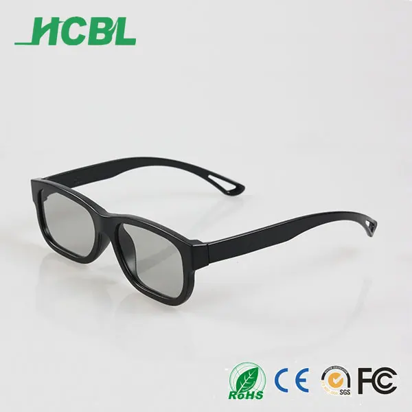 A69/Дешевые Взрослые пластиковые поляризованные 3D-очки в черной оправе, пассивные очки для Reald-пленки/3d ТВ