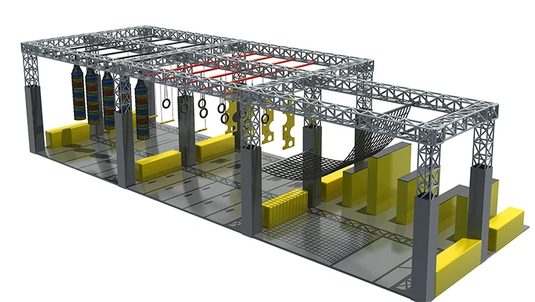 Standard Ninja Warrior Kids Obstacles Equipment for Sale Ninja Warrior Course for Trampoline Park