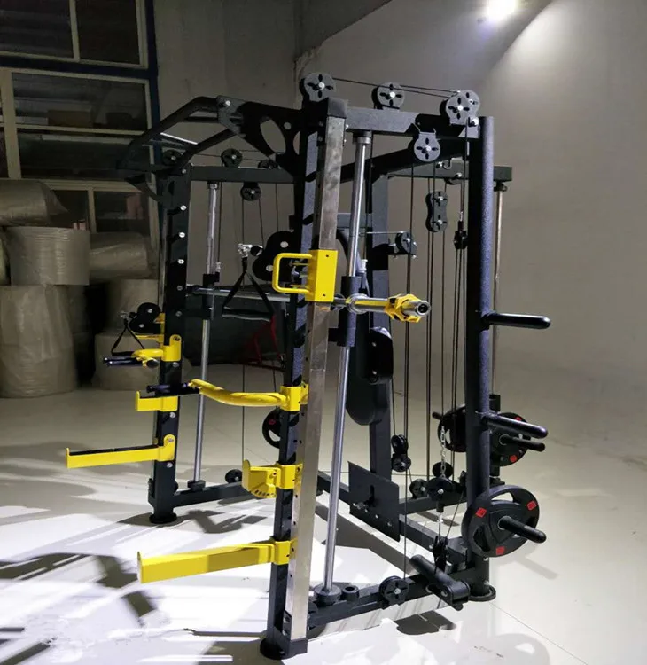 Hot sales Professional gym Equipment used multi fitness power rack with smith machine