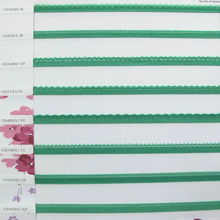 Narrow soft feel picot bra elastic tape bra elastic ribbon