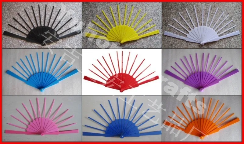 Plastic crafts hand fan frame